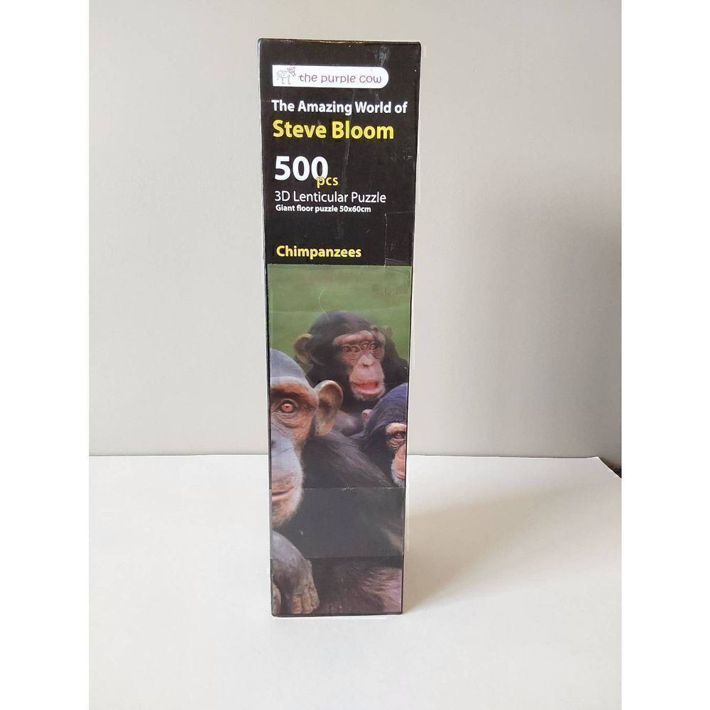 Steve Bloom 3D Lenticular Puzzle Chimpanzee 500 pc